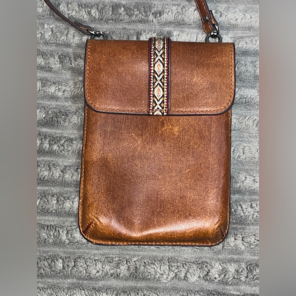 New cross body leather bag purse Unisex - Picture 2 of 8